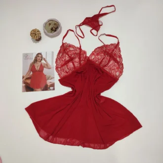 لباس خواب 1216 رکسی رز سایز بزرگ